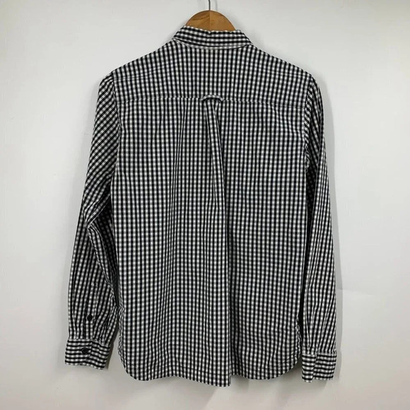 Duluth Trading Women's Checkered Cotton Long Sleeve Button Up Short Size M - Picture 2 of 10